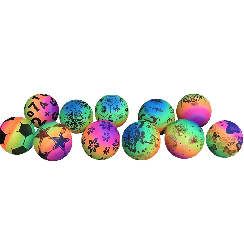 PVC rainbow ball inflated ball wholesale PVC inflatable ball factory