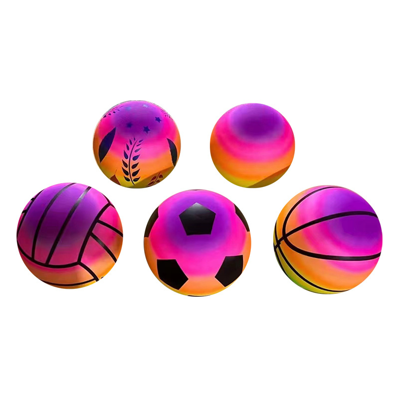 PVC rainbow ball inflated ball wholesale PVC inflatable ball factory